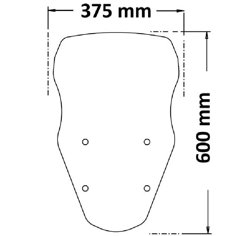 Parabrisas alto MOTOGUZZI mandello s 1000